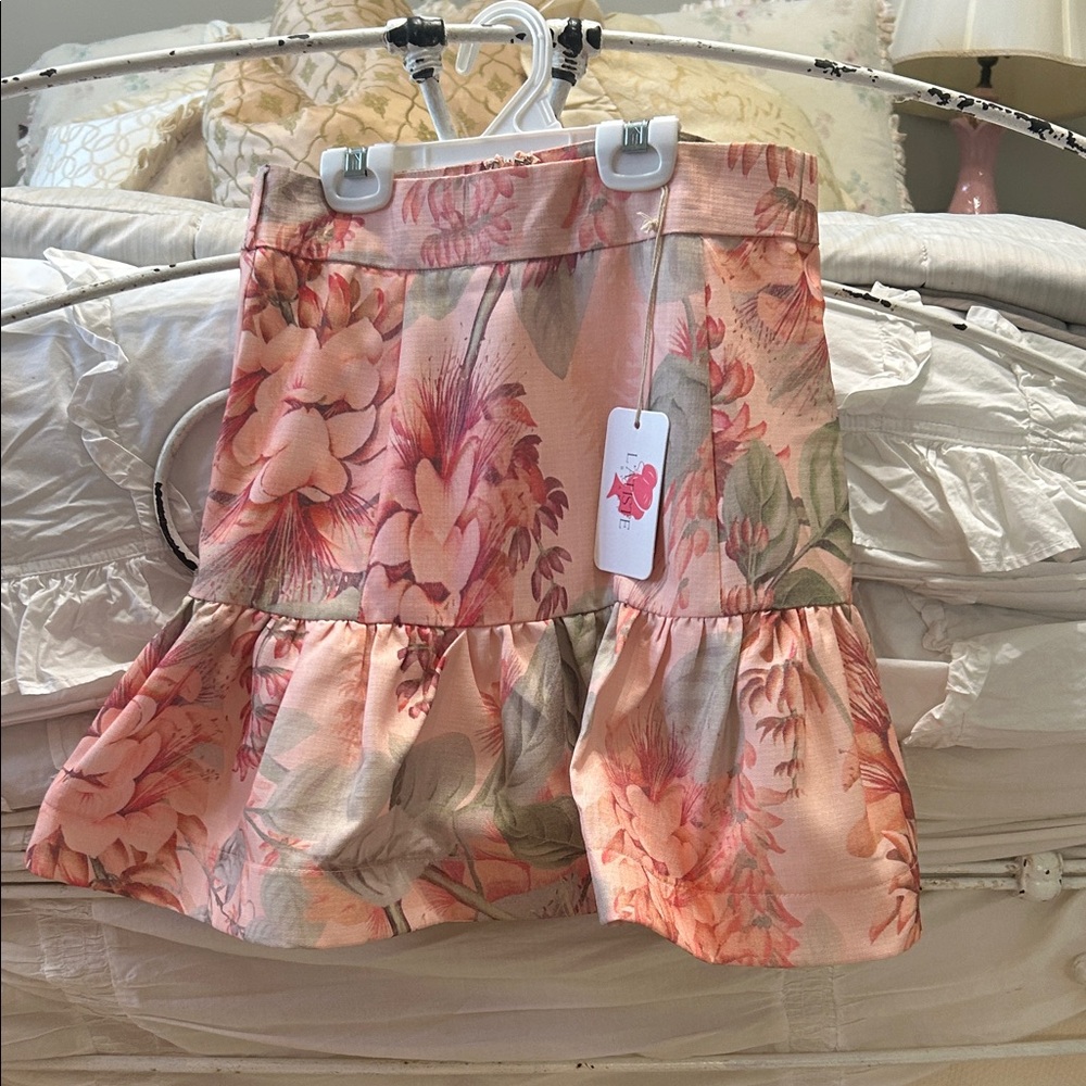 L’ATISTE Floral Pink Skirt